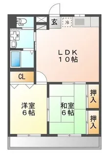 広島県呉市吉浦東町【マンション】の間取り