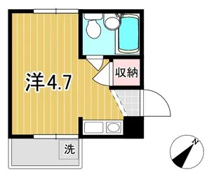 ハイツくれよん【4階】の間取り