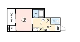 MELDIA新百合ヶ丘【3階】の間取り