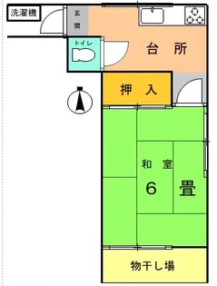 堤荘【1階】の間取り