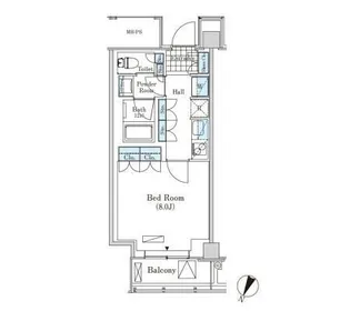 メルクマール京王笹塚レジデンス【14階】の間取り