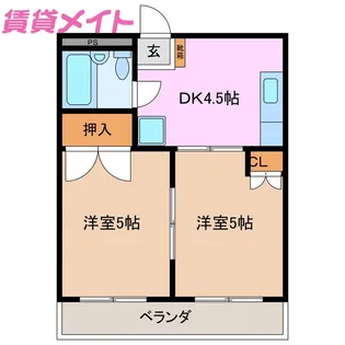 アーバンライフ柘植【4階】の間取り