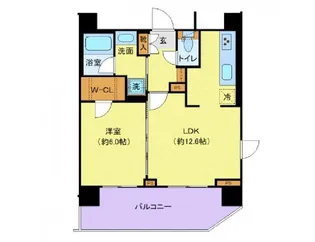 ジェノヴィア南千住VIスカイガーデン【4階】の間取り