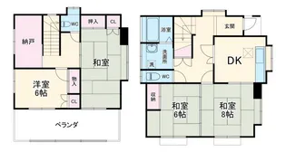 千葉県佐倉市上志津【一戸建】の間取り