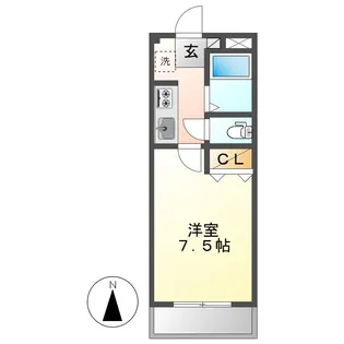 レジデンス松原【1階】の間取り