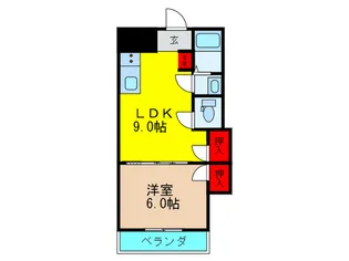 三熊ハイツ渚3号【4階】の間取り