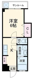 第1栗原マンション【1階】の間取り