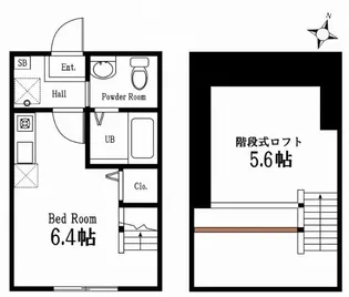 ハーミットクラブハウス横浜【1階】の間取り