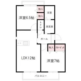 シャンテミヤ【2階】の間取り