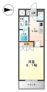 カントリードール【2階】の間取り