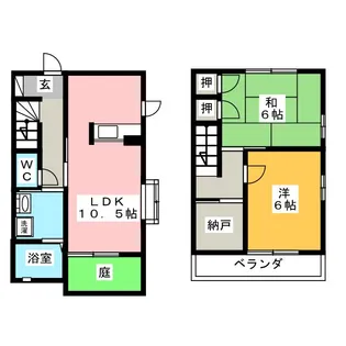 静岡県島田市東町【一戸建】の間取り
