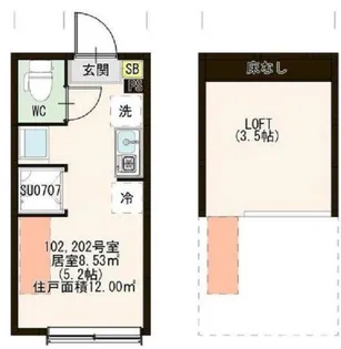 キュリア上井草【1階】の間取り