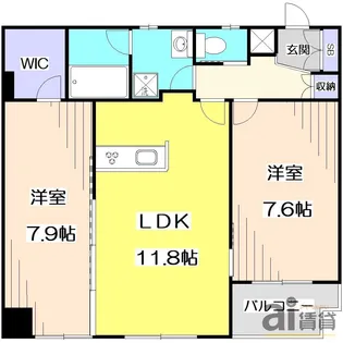 東京都練馬区東大泉4【マンション】の間取り