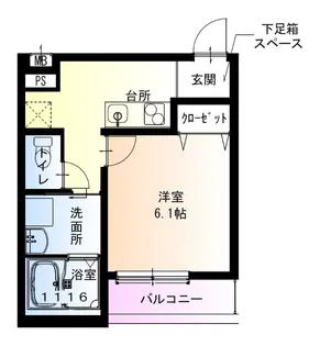 フジパレス長吉長原西III番館【2階】の間取り