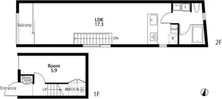 キラッキ上原【1階】の間取り