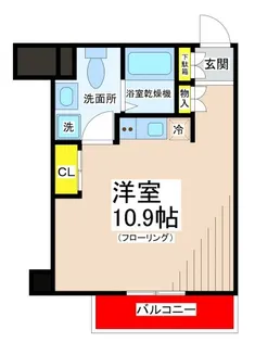 ウェルストーン八幡山【1階】の間取り
