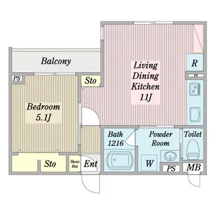 ハレ・プアメリア【2階】の間取り