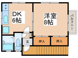 ハイツ羽美【2階】の間取り
