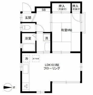 スリージエ中野【1階】の間取り