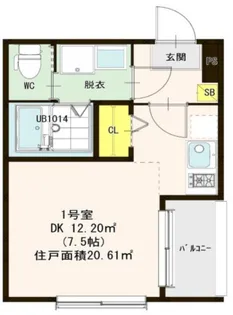 ハーモニーテラス上鳥羽【3階】の間取り