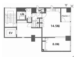 プレイアデ虎ノ門【3階】の間取り
