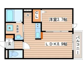 ウェルシャトー旭ヶ丘2番館【2階】の間取り