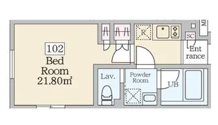 ReveResidence初台【1階】の間取り