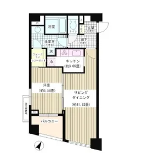 東京都千代田区西神田1【マンション】の間取り