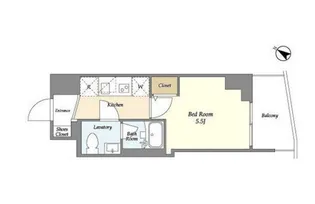 東京都品川区荏原1【マンション】の間取り