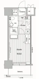 ガーラ・プレシャス品川East【10階】の間取り