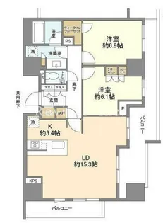 ブランズ本郷【5階】の間取り