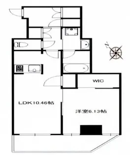 東京都中央区日本橋中洲【マンション】の間取り