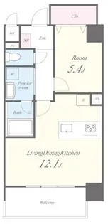 Metsa Morishita(メッツァ森下)【8階】の間取り