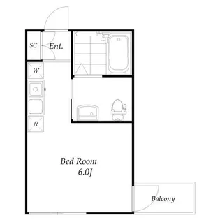 クレールブランシェ西横浜A号棟【1階】の間取り