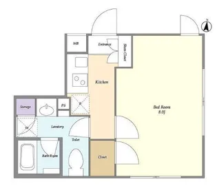 コンポジット中目黒【4階】の間取り