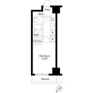 グランスイート銀座レスティモナーク【13階】の間取り