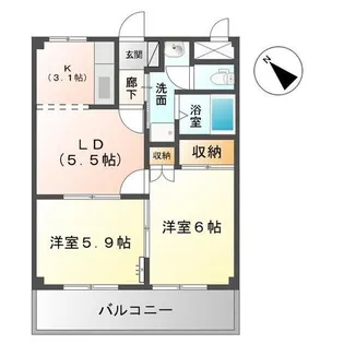 フォレストガーデン【2階】の間取り