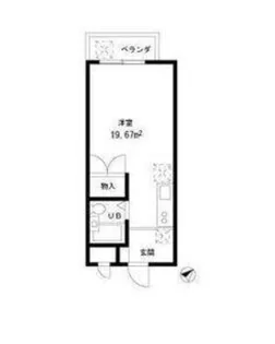 日野屋第一ビル【4階】の間取り