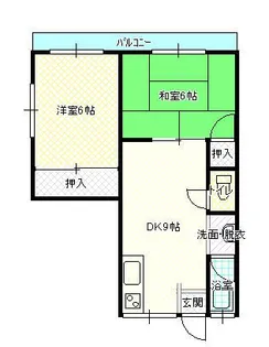 コーポみむろ【3階】の間取り