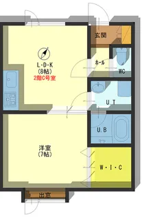 アクティブエイト【2階】の間取り