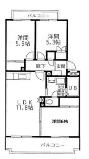 グレースシティA【2階】の間取り