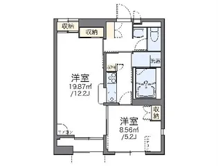 レオパレスアネックスIII【1階】の間取り
