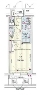 プレサンス四天王寺前夕陽ヶ丘アクティ【2階】の間取り