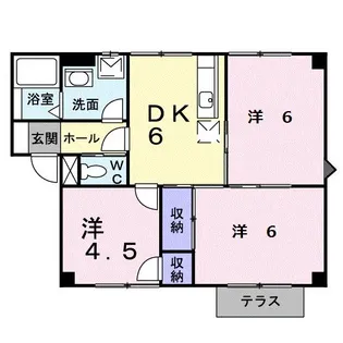 フォンテーヌシャトレI【1階】の間取り