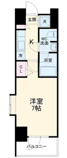 ガーラ・リバースクエア横濱南【7階】の間取り