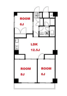 リブハピネス岸根公園【2階】の間取り