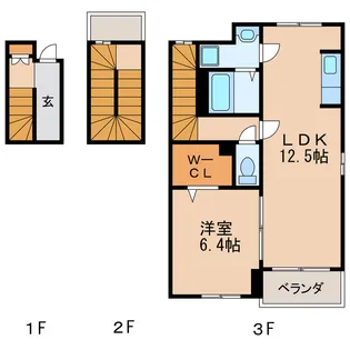 モデッサ芳野S【3階】の間取り
