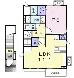 埼玉県新座市栗原1【アパート】の間取り
