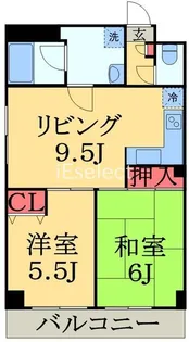 フジタマンション【5階】の間取り