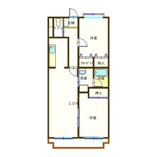 キャッスル【2階】の間取り